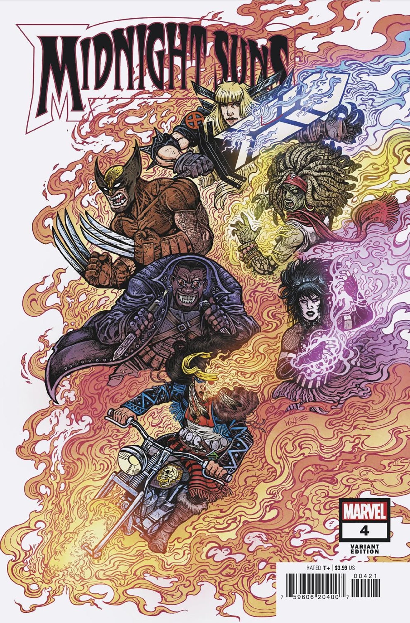 MIDNIGHT SUNS #4 MARIA WOLF 1:25 Ratio Variant Wolverine Magik