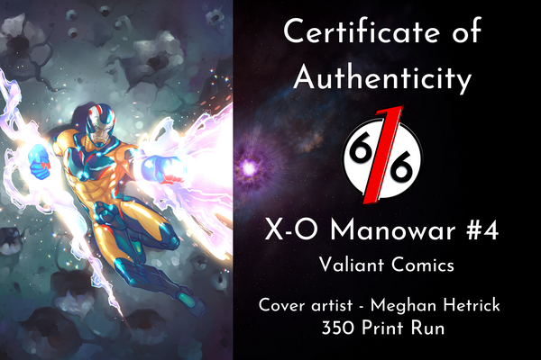 X-O MANOWAR #4 MEGHAN HETRICK Layton Tribute Variant Set of 2 Ltd 350 COA