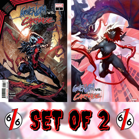 🚨🔥🕸 KING IN BLACK GWENOM VS CARNAGE #1 SET OF 2 Lashley Main & Brown Variant