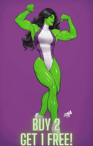 BUY 2 GET 1 FREE - SHE-HULK #2 DAVID NAKAYAMA Unknown Illuminati/616 Exclusive Virgin Variant - 3 Copies 