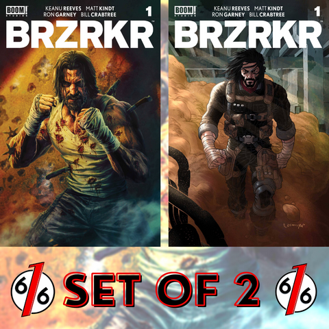 BRZRKR #1 1:25 SET OF 2 Bermejo Cover G & Grampa Cover H Variant