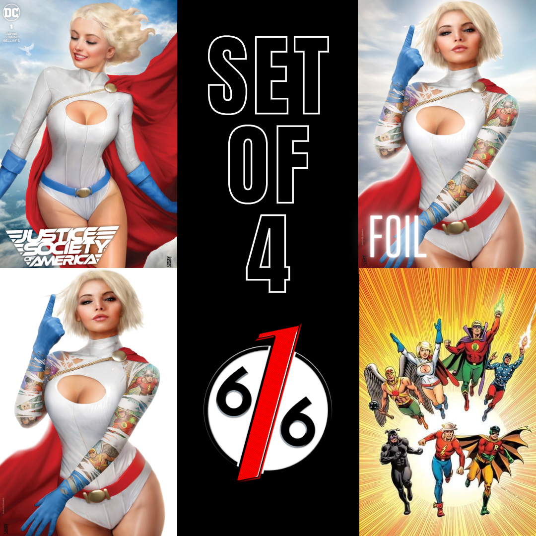 JUSTICE SOCIETY OF AMERICA #1 SZERDY A & B & C Foil + 1:25 Ratio Variant