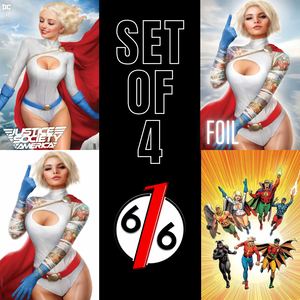 JUSTICE SOCIETY OF AMERICA #1 SZERDY A & B & C Foil + 1:25 Ratio Variant