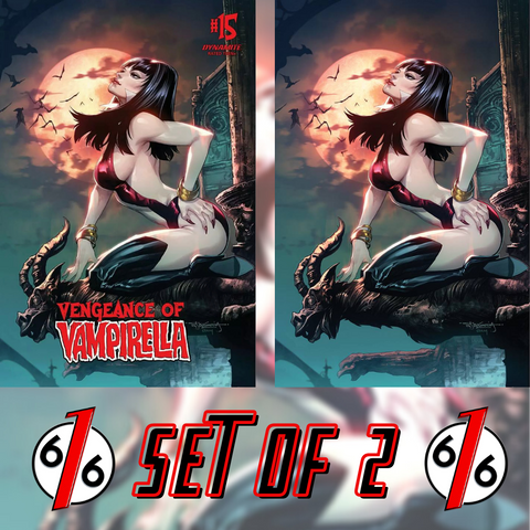 🚨🦇🔥 VENGEANCE OF VAMPIRELLA #15 SET OF 2 Segovia Cvr C & 1:10 Virgin Variant