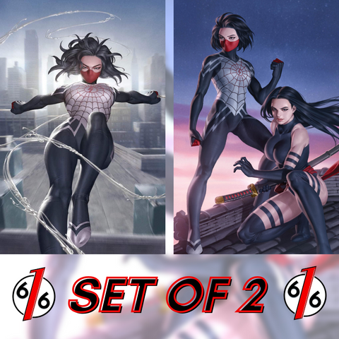 🔥🕷 SILK VARIANT SET OF 2 Silk #4 & Marvels Voices Identity #1 Virgin YOON