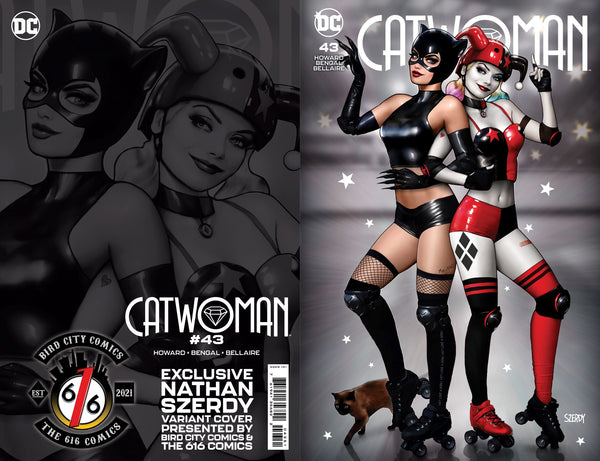 CATWOMAN #43 SZERDY & BESCH Exclusive Trade Dress Variant Set Harley Quinn
