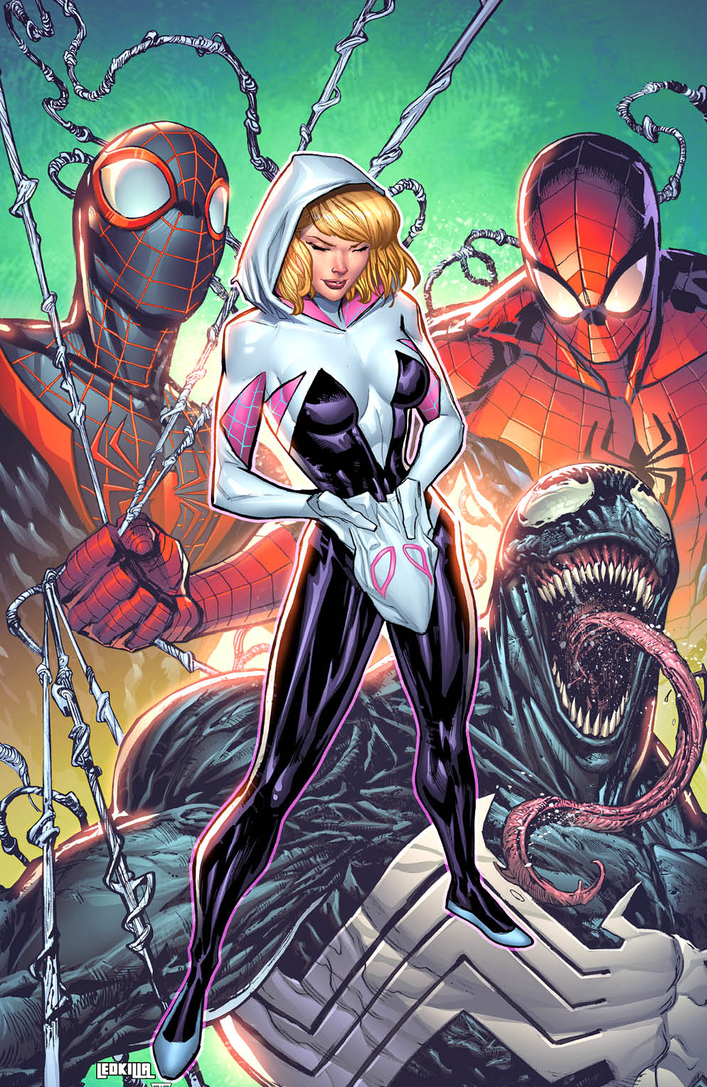 EDGE OF SPIDER-VERSE #5 LASHLEY UF4 Homage Virgin Variant SPIDER-GWEN