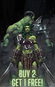 BUY 2 GET 1 FREE - HULK #4 KAEL NGU Unknown Illuminati/616 Virgin Variant She-Hulk - 3 Copies 