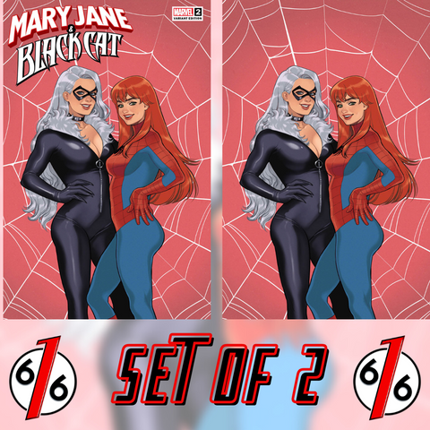 MARY JANE & BLACK CAT 2 ROMINA JONES 616 Trade Dress & Virgin Variant Set