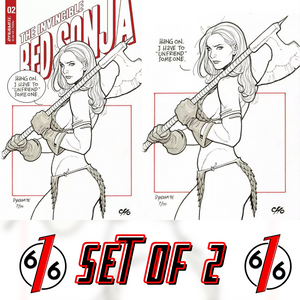 🚨🔥🗡 INVINCIBLE RED SONJA #2 FRANK CHO 1:11 Virgin Ratio Variant & Cover D