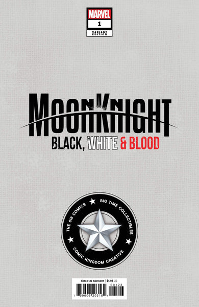 MOON KNIGHT BLACK WHITE & BLOOD #1 MICO SUAYAN 616 Trade Dress Variant LTD 3000