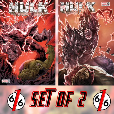 HULK #6 SET SKAN & WILL SLINEY Variant TITAN ASM 316 Homage 