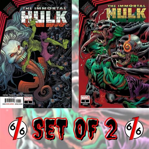 🚨💥 KING IN BLACK IMMORTAL HULK #1 SET OF 2 Kuder Main & Bennett Variant NM