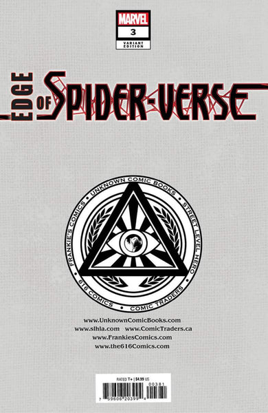 EDGE OF SPIDER-VERSE #3 TYLER KIRKHAM Unknown 616 Virgin Variant