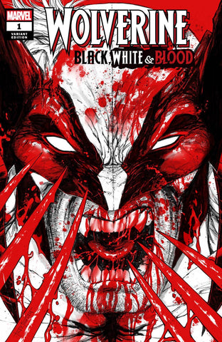 WOLVERINE BLACK WHITE & BLOOD #1 TYLER KIRKHAM Trade Dress Variant