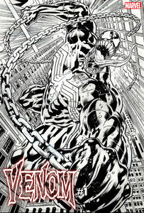 VENOM #1 HITCH Second Print 1:25 Ratio Sketch Variant 2nd PTG 01/19