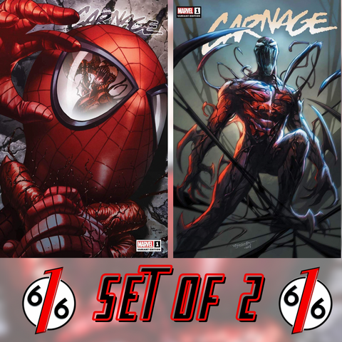 CARNAGE #1 MICO SUAYAN & SEGOVIA Exclusive Trade Dress Variant Set Of 2 LTD 3000