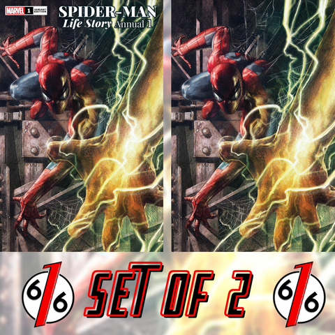 SPIDER-MAN LIFE STORY ANNUAL #1 MARCO MASTRAZZO 616 Trade Dress & Virgin Variant Set LTD 1000