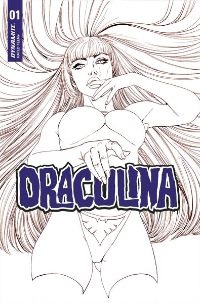DRACULINA #1 SET MARCH 1:25 B&W Ratio Variant & Cover C Vampirella