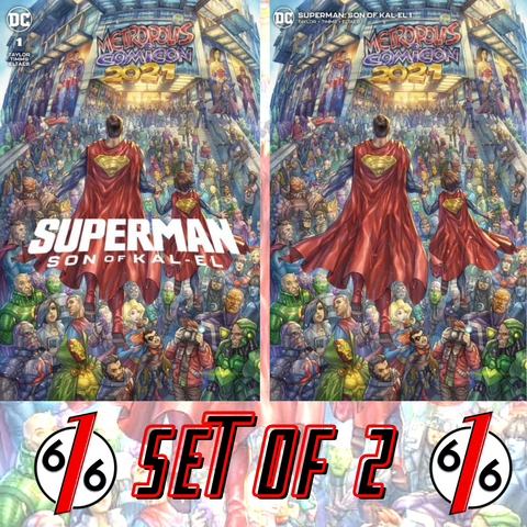 SUPERMAN SON OF KAL-EL #1 ALAN QUAH SET Trade & Minimal Dress LTD 1500