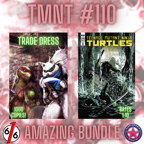 TMNT #110 SET OF 2 VARIANTS Hal Laren Raphael #1 Homage & 1:10