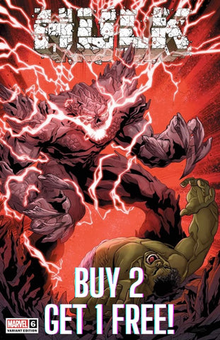 BUY 2 GET 1 FREE - HULK #6 WILL SLINEY Unknown 616 Trade Dress Variant TITAN - 3 Copies