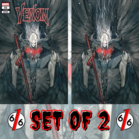 🚨🔥🕸 VENOM #31 PEACH MOMOKO SET OF 2 Trade Dress + Virgin King In Black Knull