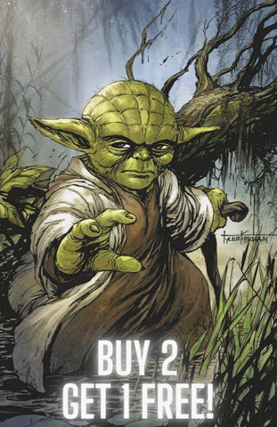 BUY 2 GET 1 FREE - STAR WARS CRIMSON REIGN #3 KIRKHAM Unknown/616 Yoda Virgin Variant - 3 Copies