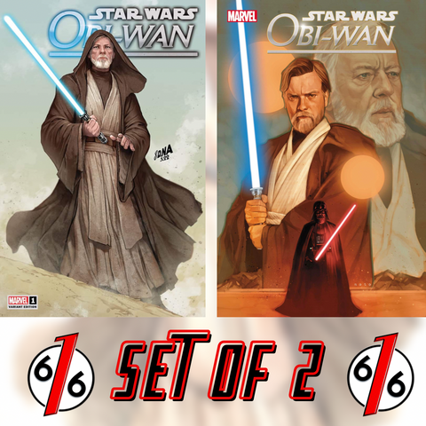 STAR WARS OBI-WAN KENOBI #1 SET NAKAYAMA Exclusive Variant & Noto Main