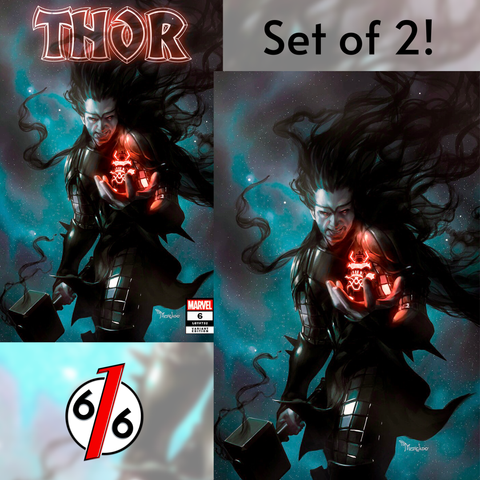 THOR #6 MIGUEL MERCADO SET of 2 Exclusive Variant Black Winter