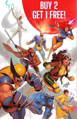 BUY 2 GET 1 FREE - X-MEN 92 HOUSE OF XCII #1  DAVID NAKAYAMA Exclusive Virgin Variant - 3 Copies