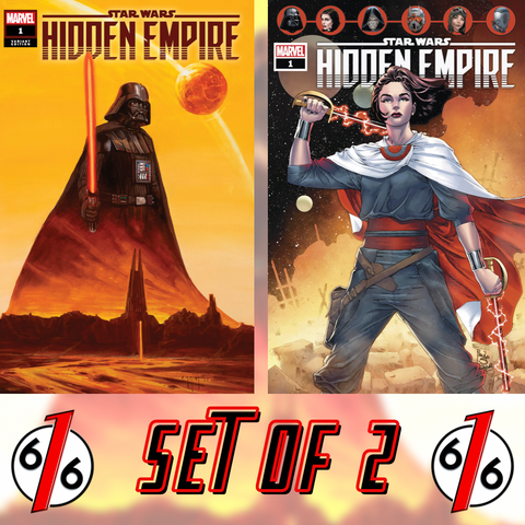 STAR WARS HIDDEN EMPIRE #1 E.M. GIST 616 Variant & Main Cover DARTH VADER