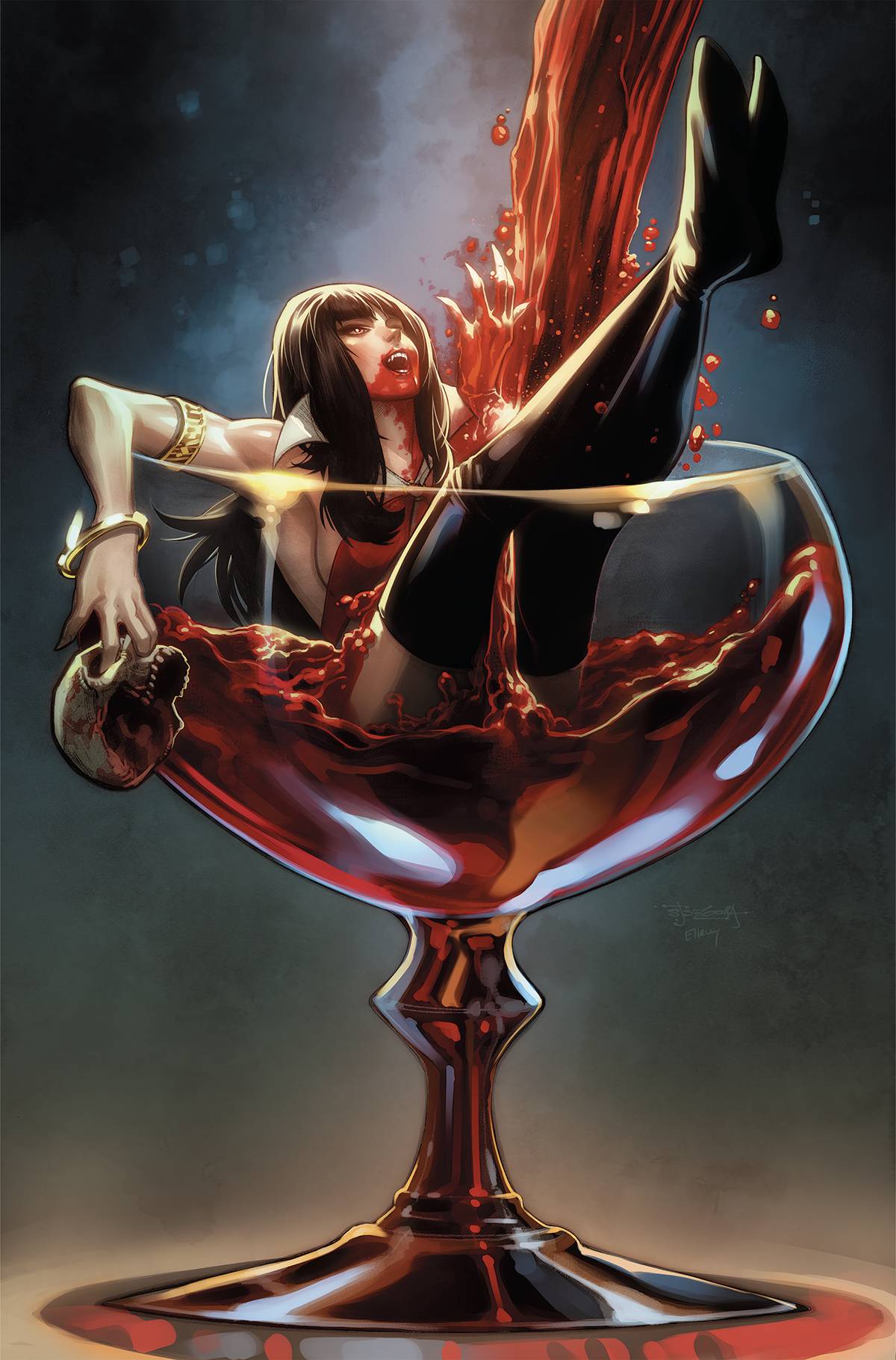 VAMPIRELLA STRIKES #5 STEPHEN SEGOVIA 1:30 Virgin Ratio Variant