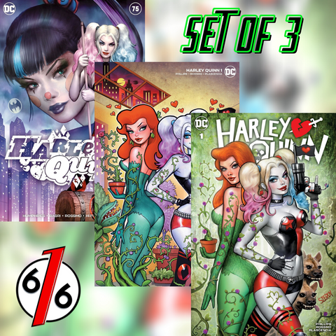 HARLEY QUINN #1 & #75 SZERDY SET OF 3 LTD 1500