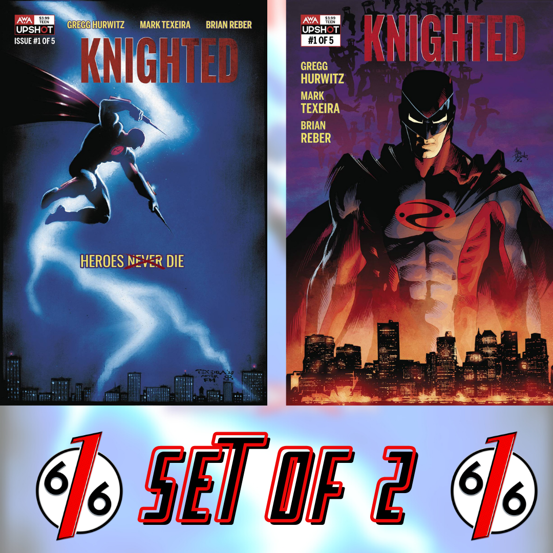 🚨⚡️ KNIGHTED #1 SET OF 2 Main Cover A Texeira & Cover B Deodato Variant AWA