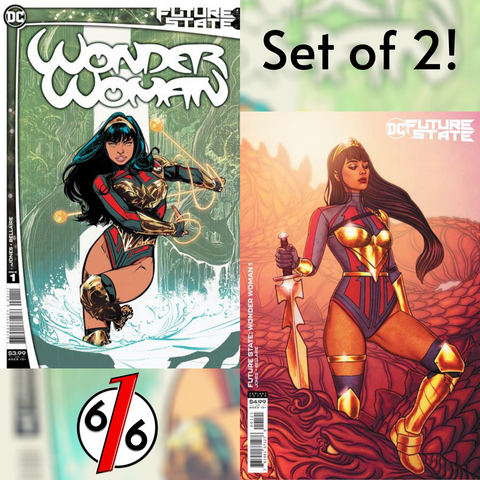 🚨🔥 FUTURE STATE WONDER WOMAN #1 SET OF 2 Jones & Frison Variant Yara Flor NM