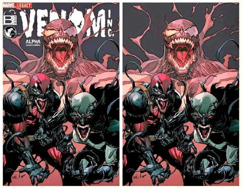 VENOM INC ALPHA #1 LEINIL FRANCIS YU Variant Set Of 2 Virgin Ltd 1000