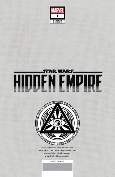 STAR WARS HIDDEN EMPIRE #1 ZIRCHER Unknown 616 Trade Dress & Virgin Variant Set