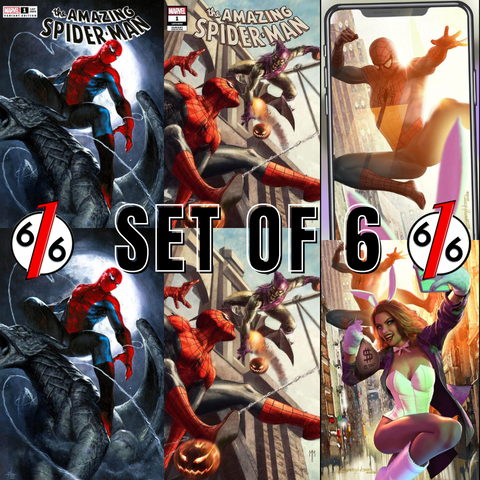 AMAZING SPIDER-MAN #1 Variant Set Of 6 DELL’OTTO & MASTRAZZO & HORN