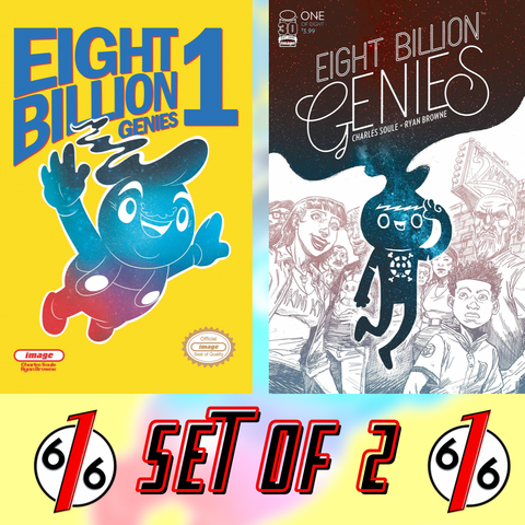 EIGHT BILLION GENIES #1 SET TRISH FORSTNER Variant & RYAN BROWNE Main