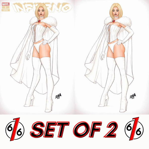 INFERNO #2 NAKAYAMA Variant Set Trade Dress & Virgin Emma Frost X-Men