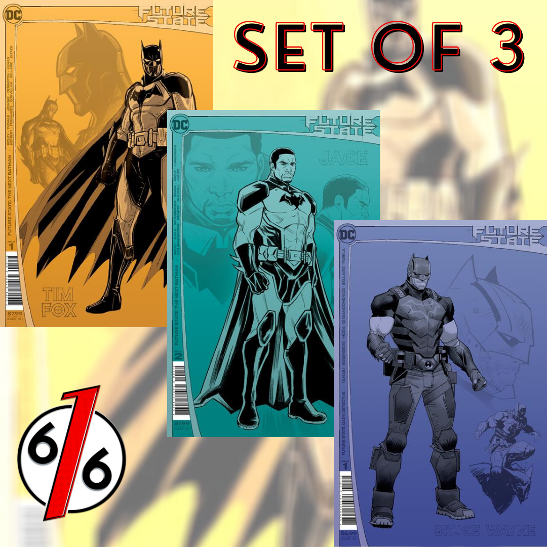 🚨🔥 FUTURE STATE SECOND PRINT SET OF 3 Next Batman #1-2 & Dark Detective #1 2nd