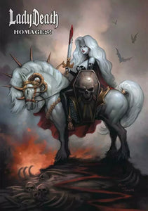 🔥💀 LADY DEATH HOMAGES ARTBOOK HC Brand New Unread Hardcover Coffin Comics