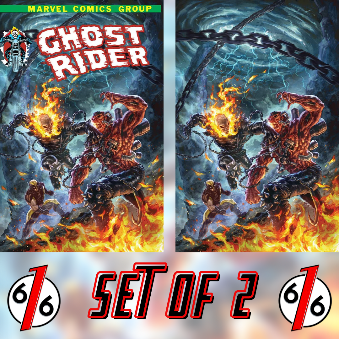 GHOST RIDER #7 ALAN QUAH Unknown 616 Trade Dress & Virgin Variant Set EXHAUST