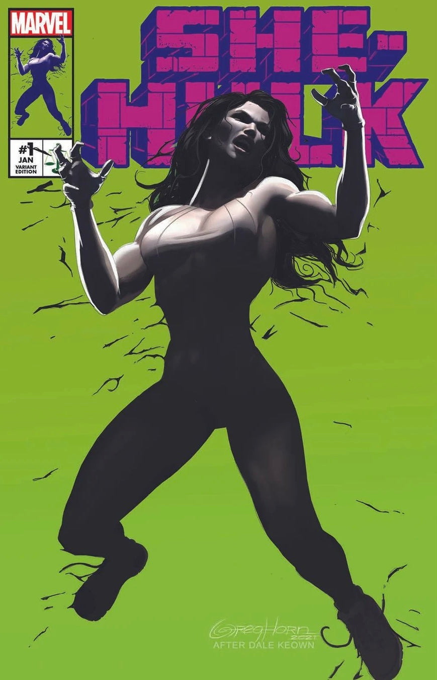SHE-HULK #1 GREG HORN Hulk #377 3rd Print Homage Variant C LTD 1000