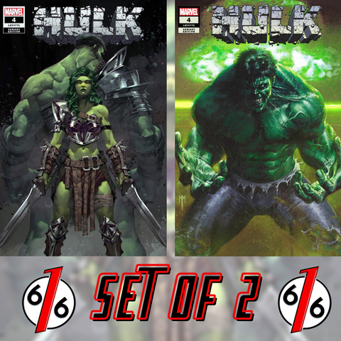 HULK #4 KAEL NGU & MASTRAZZO 616 Trade Dress Variant Set LTD 3000