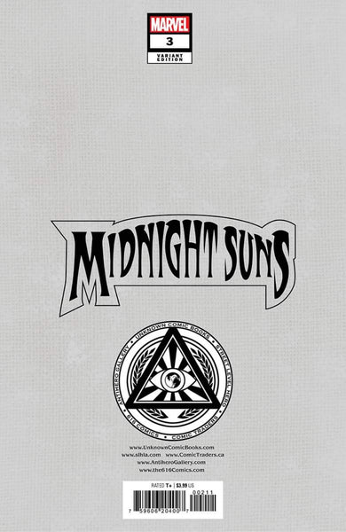 MIDNIGHT SUNS #3 DAVID NAKAYAMA Unknown 616 Comics Exclusive Virgin Variant