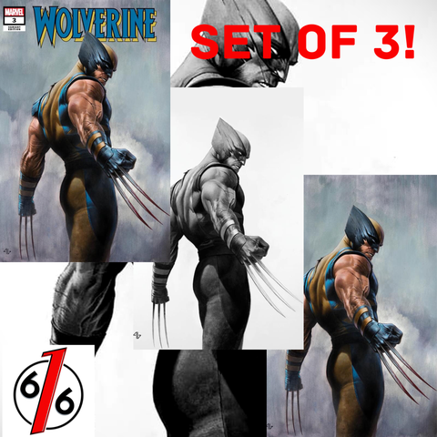 WOLVERINE #3 ADI GRANOV SET Of 3 Exclusives Trade & B&W & Color Virgin