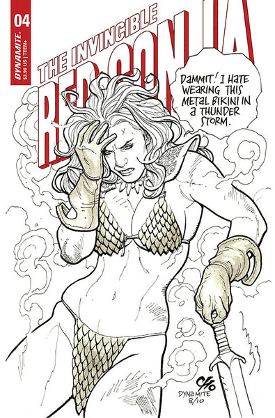 INVINCIBLE RED SONJA #4 SET FRANK CHO Cover D & 1:21 Virgin Ratio Variant