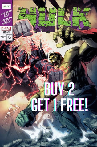 BUY 2 GET 1 FREE - HULK #6 STEPHEN SEGOVIA Unknown 616 Trade Dress Variant - 3 Copies